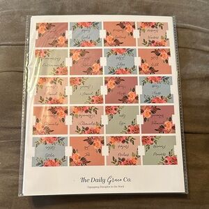Floral Bible tabs